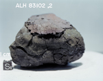B4. Lab Photo of Sample ALH 83102 (Photo Number s84-36008)