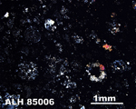 Thin Section Photo of Sample ALH 85006 in Cross-Polarized Light