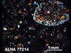 Thin Section Photograph of Sample ALHA 77214 in Cross-Polarized Light