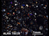 Thin Section Photograph of Sample ALHA 78038 in Cross-Polarized Light