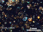 Thin Section Photograph of Sample DOM 10410 in Cross-Polarized Light