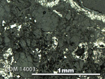Thin Section Photo of Sample DOM 14003 in Reflected Light with 5X Magnification