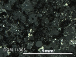 Thin Section Photo of Sample DOM 14305 in Reflected Light with 5X Magnification