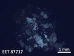 Thin Section Photo of Sample EET 87717 in Cross-Polarized Light with 1.25X Magnification