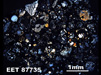 Thin Section Photograph of Sample EET 87735 in Cross-Polarized Light