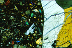 Thin Section Photo of Sample EET 96002 in Cross Polarized Light