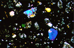 Thin Section Photo of Sample EET 96005 in Cross Polarized Light