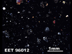 Thin Section Photo of Sample EET 96012 in Cross-Polarized Light