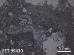 Thin Section Photo of Sample EET 99430 in Reflected Light with  Magnification