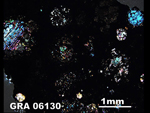 Thin Section Photo of Sample GRA 06130  in Cross-Polarized Light