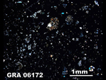 Thin Section Photo of Sample GRA 06172  in Cross-Polarized Light