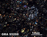 Thin Section Photograph of Sample GRA 95208 in Cross-Polarized Light