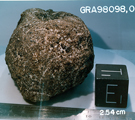 Lab Photo of Sample GRA 98098 Showing Bottom View