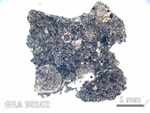 Thin Section Photo of Sample GRA 98102 in Plane-Polarized Light with  Magnification