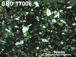Thin Section Photo of Sample GRO 17006 in  with 2.5X Magnification