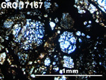 Thin Section Photo of Sample GRO 17167 in Plane-Polarized Light with 5X Magnification