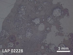 Thin Section Photo of Sample LAP 02228 in Reflected Light with  Magnification
