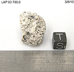 Lab Photo of Sample LAP 03780 Showing Top South View