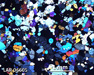 LAR 06605 Meteorite Thin Section Photo with 2.5x magnification in Cross-Polarized Light