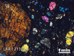 Thin Section Photograph of Sample LAR 12139 in Cross-Polarized Light