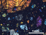 Thin Section Photograph of Sample LAR 12139 in Cross-Polarized Light