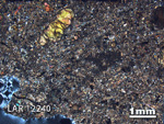 Thin Section Photograph of Sample LAR 12240 in Cross-Polarized Light