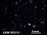 Thin Section Photo of Sample LEW 85311 in Cross-Polarized Light