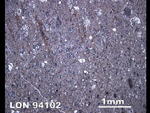 Thin Section Photo of Sample LON 94102 in Reflected Light