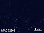 Thin Section Photo of Sample MAC 02606 in Cross-Polarized Light with  Magnification