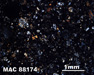 Thin Section Photograph of Sample MAC 88174 in Cross-Polarized Light