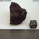 Lab Photo of Sample MET 00424 Showing Top North View