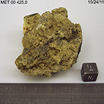 Lab Photo of Sample MET 00425 Showing Top North View
