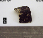 Lab Photo of Sample MET 00427 Showing Top North View