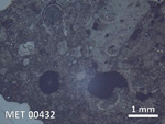 Thin Section Photo of Sample MET 00432 in Reflected Light with  Magnification