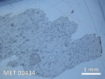 Thin Section Photo of Sample MET 00434 in Reflected Light with  Magnification