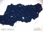 Thin Section Photo of Sample MET 00635 in Plane-Polarized Light with 5X Magnification