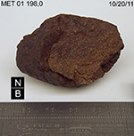 Lab Photo of Sample MET 01198 Showing North Bottom View