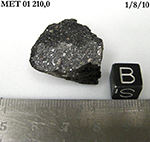Lab Photo of Sample MET 01210 Showing Bottom South View