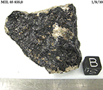 Lab Photo of Sample MIL 05035 Showing Bottom South View