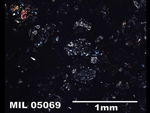 Thin Section Photo of Sample MIL 05069  in Cross-Polarized Light