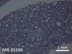 Thin Section Photo of Sample MIL 05104 in Reflected Light with 5X Magnification