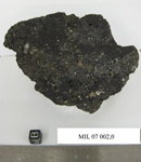 Lab Photo of Sample MIL 07002 Showing Bottom East View