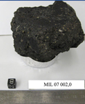 Lab Photo of Sample MIL 07002 Showing Bottom North View