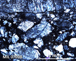 Thin Section Photograph of Sample MIL 07008 in Cross-Polarized Light
