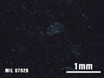 Thin Section Photo of Sample MIL 07028 at 2.5X Magnification in Cross-Polarized Light