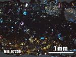 Thin Section Photo of Sample MIL 07259 at 2.5X Magnification in Cross-Polarized Light