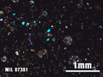 Thin Section Photo of Sample MIL 07361 at 2.5X Magnification in Cross-Polarized Light
