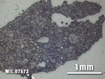 Thin Section Photo of Sample MIL 07473 at 2.5X Magnification in Reflected Light
