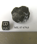 Lab Photo of Sample MIL 07679 Showing Bottom West View