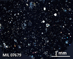 Thin Section Photograph of Sample MIL 07679 in Cross-Polarized Light